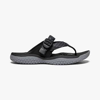 KEEN SOLR Toe Post - Cierne/ Siva Sandale Damske, K0429SK